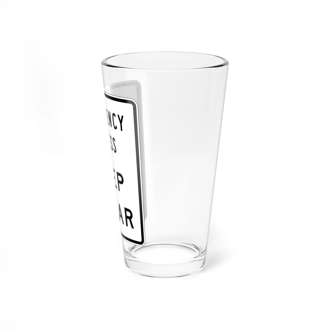 MUTCD-CA SR46 (California) (Road Sign) Pint Glass 16oz - Go Mug Yourself