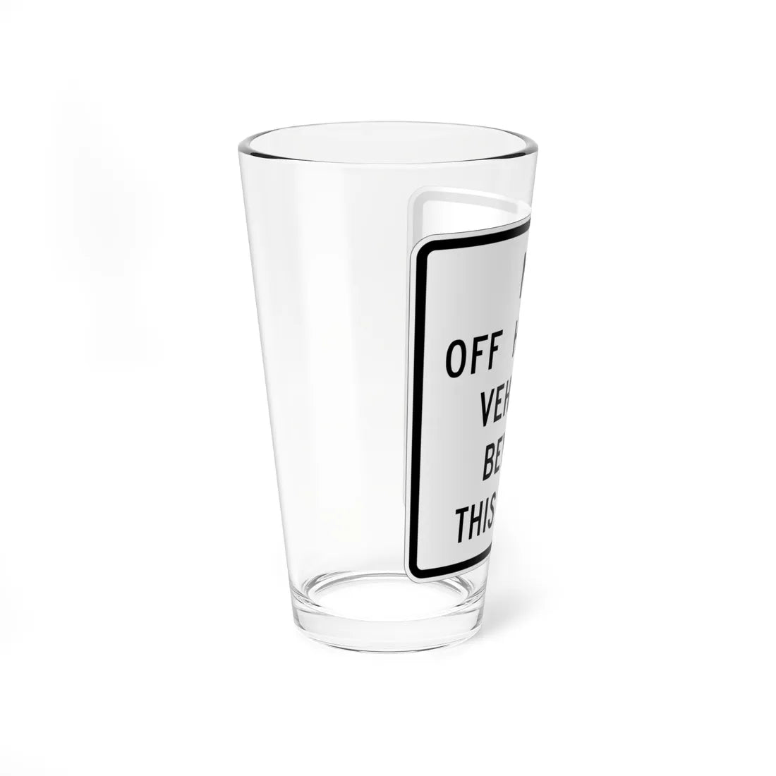 MUTCD-CA SR48 (California) (Road Sign) Pint Glass 16oz - Go Mug Yourself