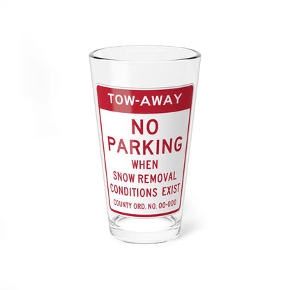 MUTCD-CA SR49 (California) (Road Sign) Pint Glass 16oz 16oz - Go Mug Yourself