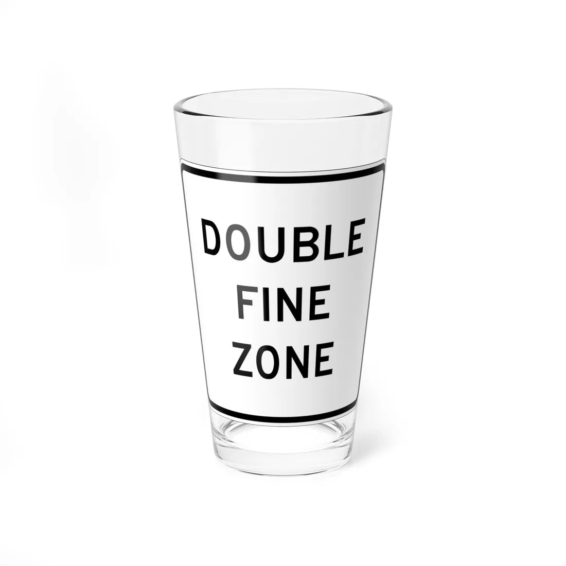 MUTCD-CA SR54 (California) (Road Sign) Pint Glass 16oz 16oz - Go Mug Yourself