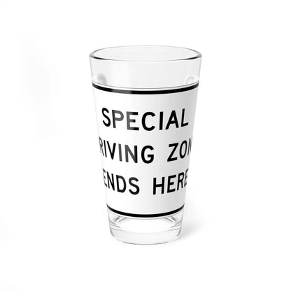 MUTCD-CA SR55 (California) (Road Sign) Pint Glass 16oz 16oz - Go Mug Yourself