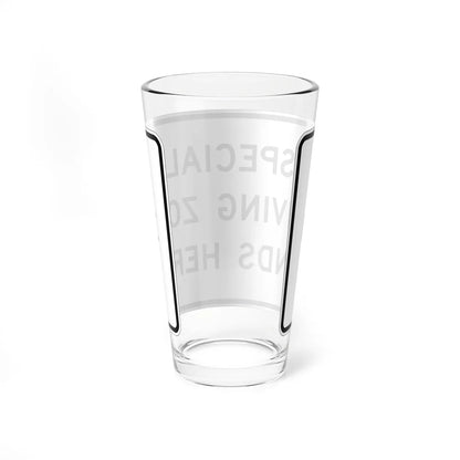 MUTCD-CA SR55 (California) (Road Sign) Pint Glass 16oz - Go Mug Yourself