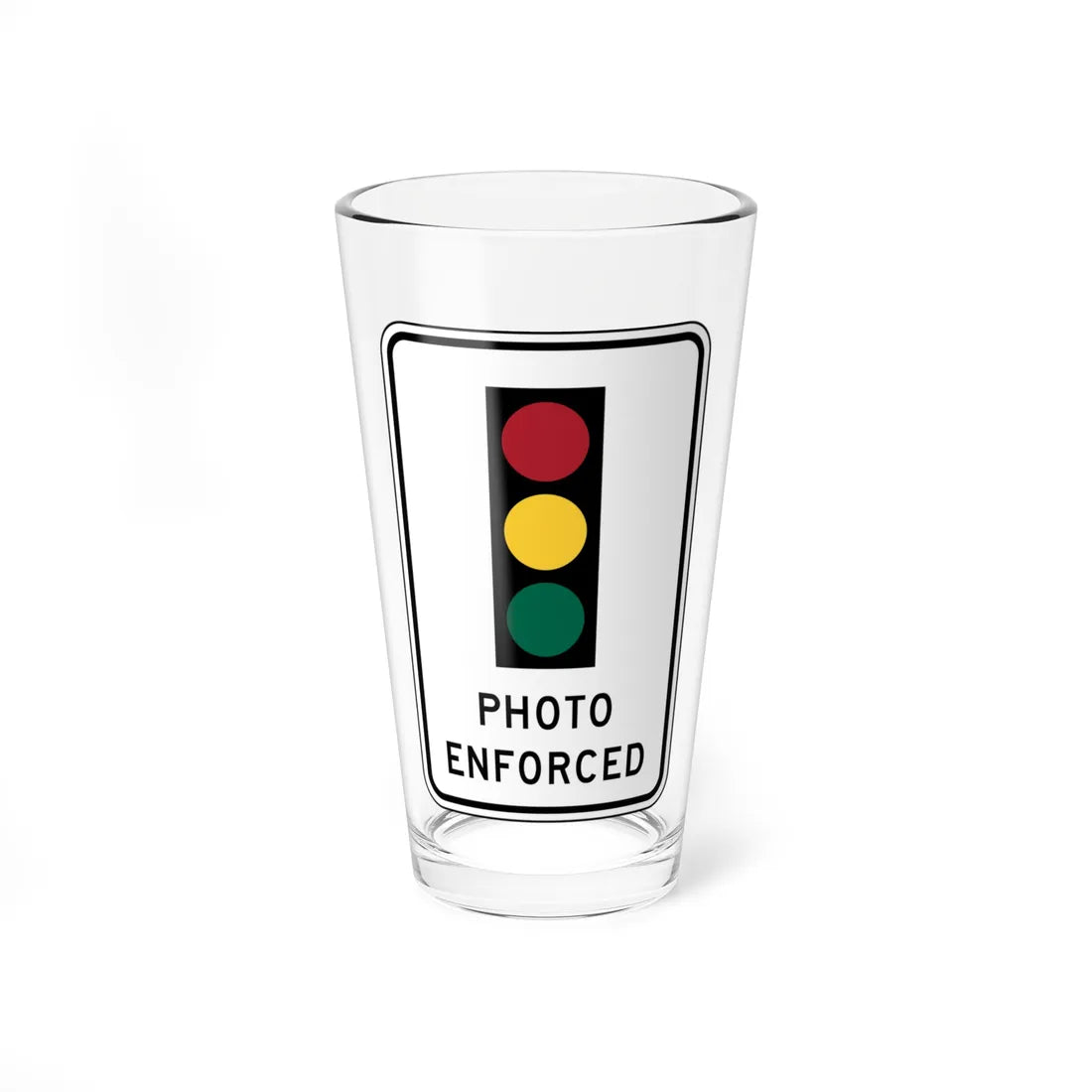 MUTCD-CA SR56 (California) (Road Sign) Pint Glass 16oz 16oz - Go Mug Yourself