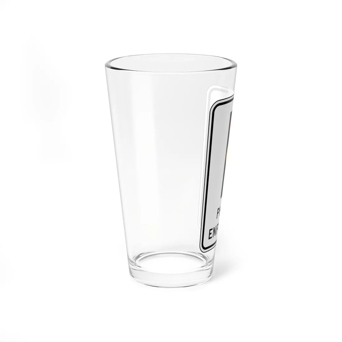 MUTCD-CA SR56 (California) (Road Sign) Pint Glass 16oz - Go Mug Yourself