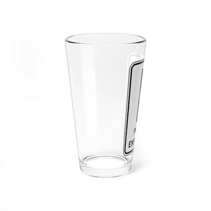 MUTCD-CA SR56 (California) (Road Sign) Pint Glass 16oz - Go Mug Yourself