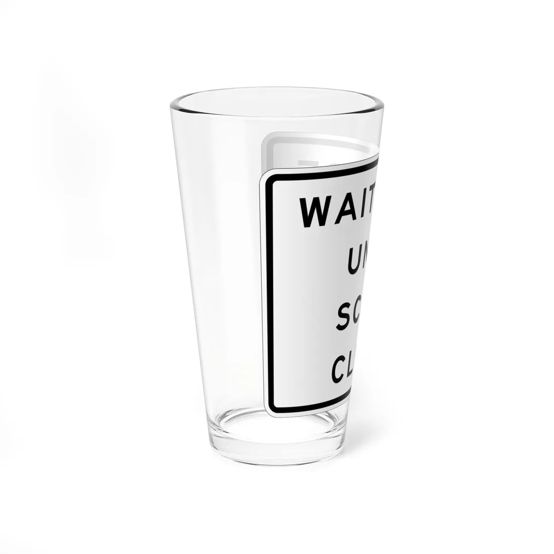 MUTCD-CA SR6-1 (California) (Road Sign) Pint Glass 16oz - Go Mug Yourself