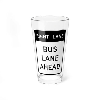 MUTCD-CA SR60-1 (California) (Road Sign) Pint Glass 16oz 16oz - Go Mug Yourself
