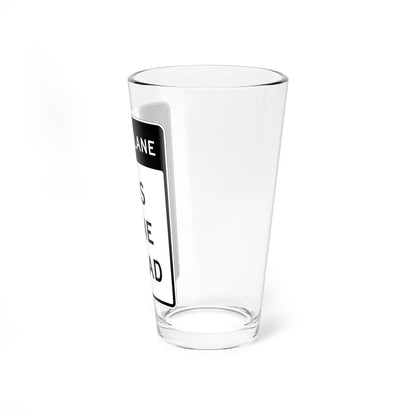 MUTCD-CA SR60-1 (California) (Road Sign) Pint Glass 16oz - Go Mug Yourself