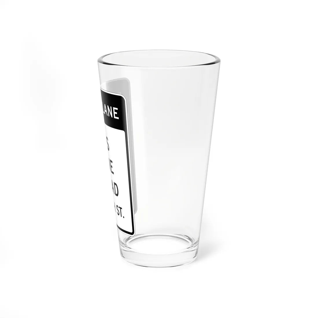 MUTCD-CA SR60-2 (California) (Road Sign) Pint Glass 16oz - Go Mug Yourself
