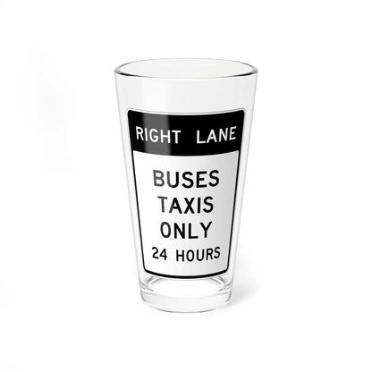 MUTCD-CA SR60-4 (California) (Road Sign) Pint Glass 16oz 16oz - Go Mug Yourself