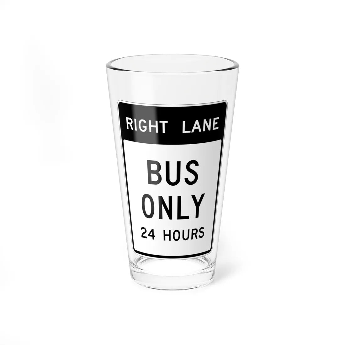 MUTCD-CA SR60-5 (California) (Road Sign) Pint Glass 16oz 16oz - Go Mug Yourself