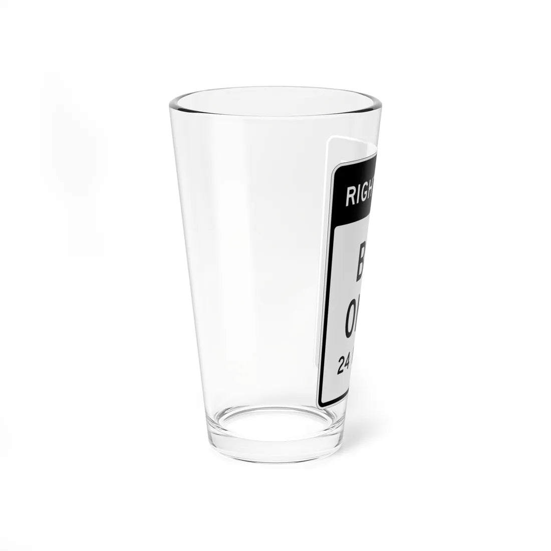 MUTCD-CA SR60-5 (California) (Road Sign) Pint Glass 16oz - Go Mug Yourself