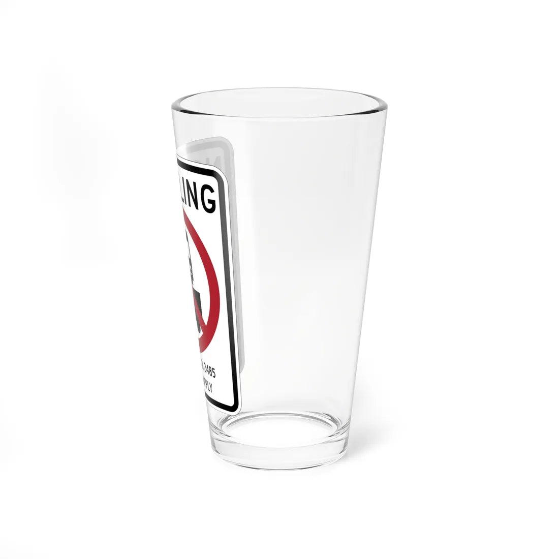 MUTCD-CA SR63 (California) (Road Sign) Pint Glass 16oz - Go Mug Yourself
