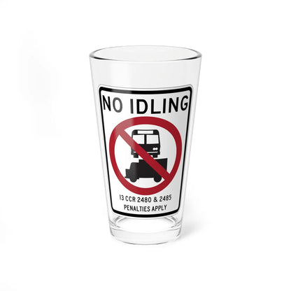 MUTCD-CA SR63 (California) (Road Sign) Pint Glass 16oz - Go Mug Yourself