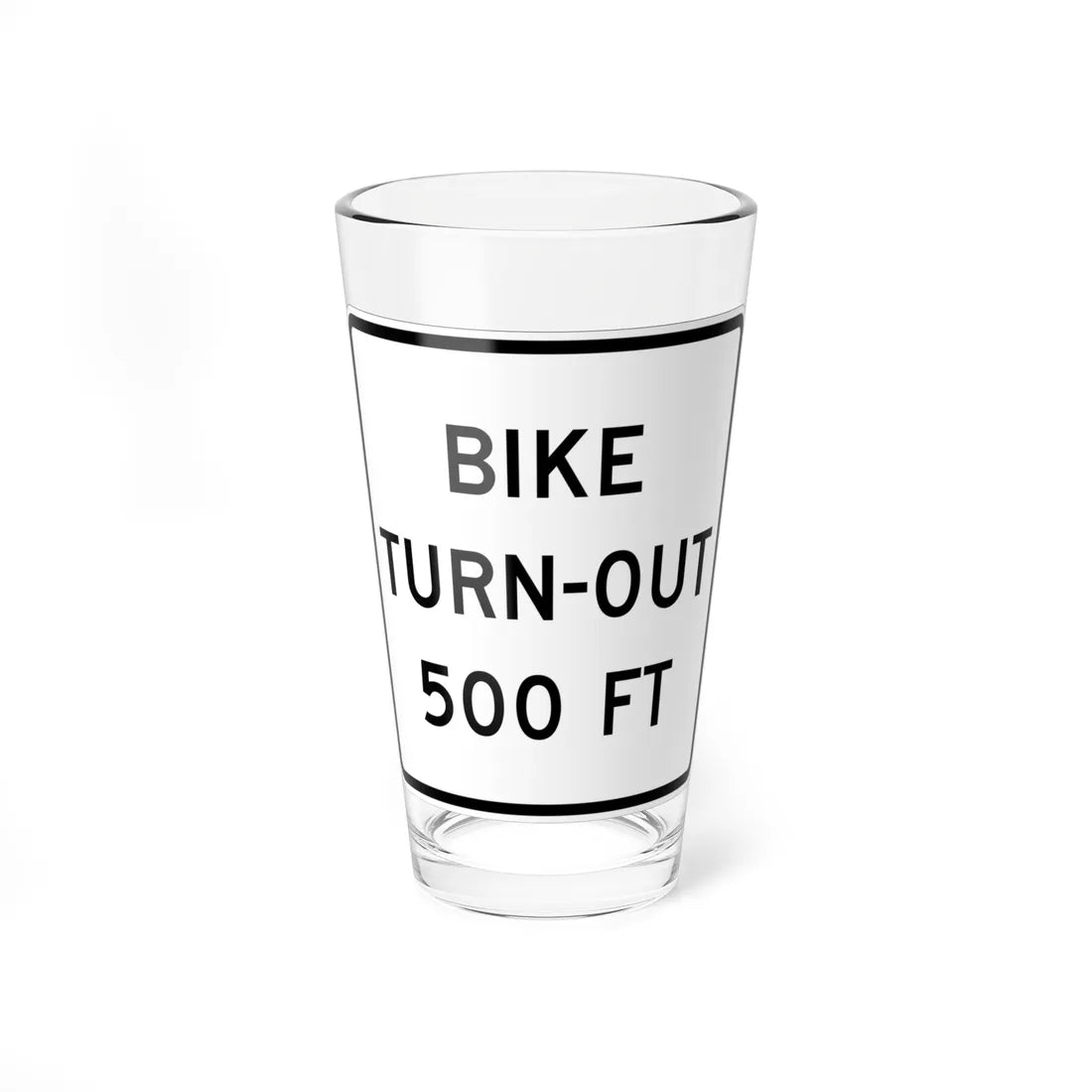 MUTCD-CA SR64A (California) (Road Sign) Pint Glass 16oz 16oz - Go Mug Yourself