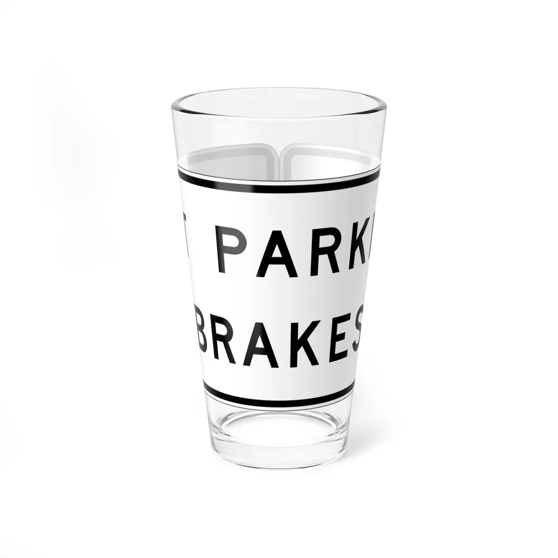 MUTCD-CA SR8-1 (California) (Road Sign) Pint Glass 16oz 16oz - Go Mug Yourself
