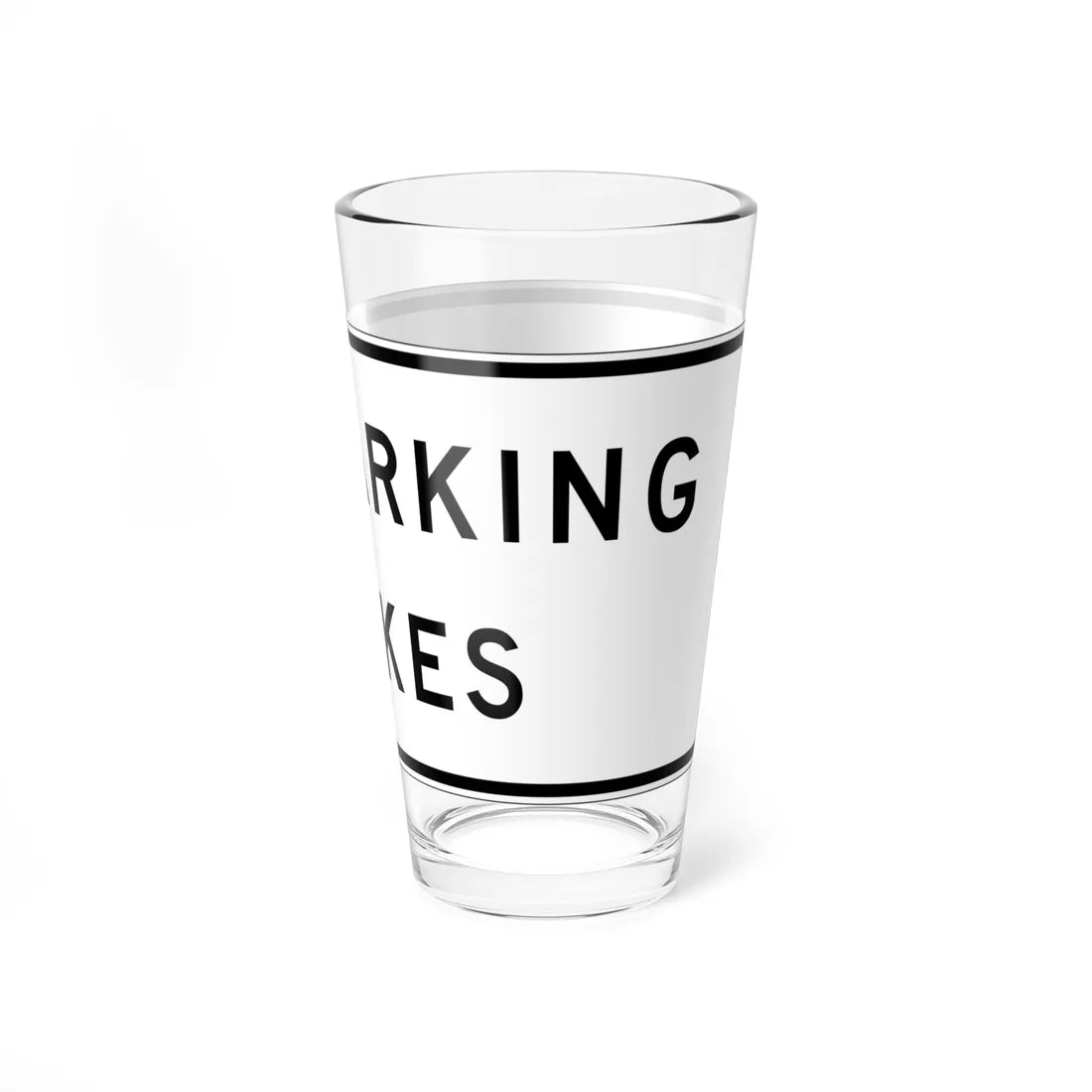 MUTCD-CA SR8-1 (California) (Road Sign) Pint Glass 16oz - Go Mug Yourself