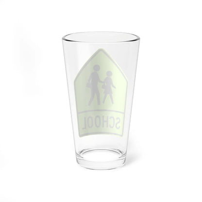 MUTCD-CA SW24-1 (California) (Road Sign) Pint Glass 16oz - Go Mug Yourself