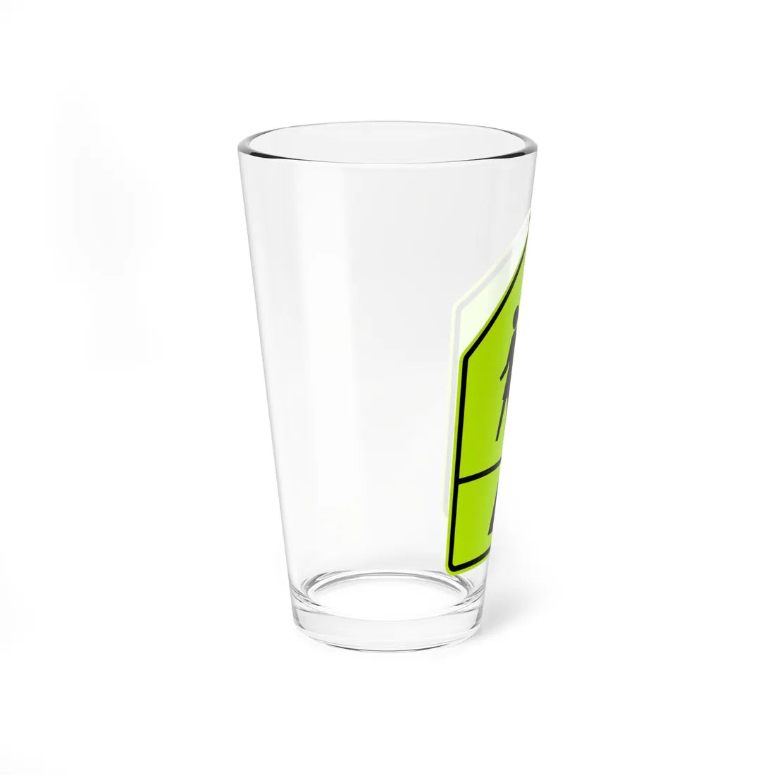 MUTCD-CA SW24-2 (California) (Road Sign) Pint Glass 16oz - Go Mug Yourself