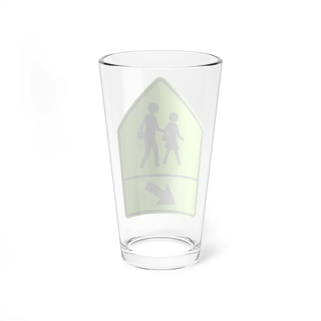 MUTCD-CA SW24-2 (California) (Road Sign) Pint Glass 16oz - Go Mug Yourself