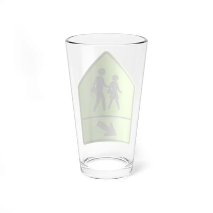 MUTCD-CA SW24-2 (California) (Road Sign) Pint Glass 16oz - Go Mug Yourself
