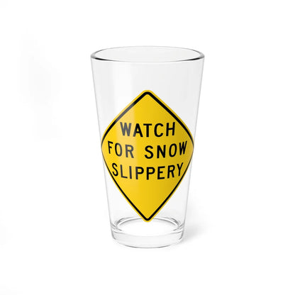 MUTCD-CA SW46 (California) (Road Sign) Pint Glass 16oz 16oz - Go Mug Yourself