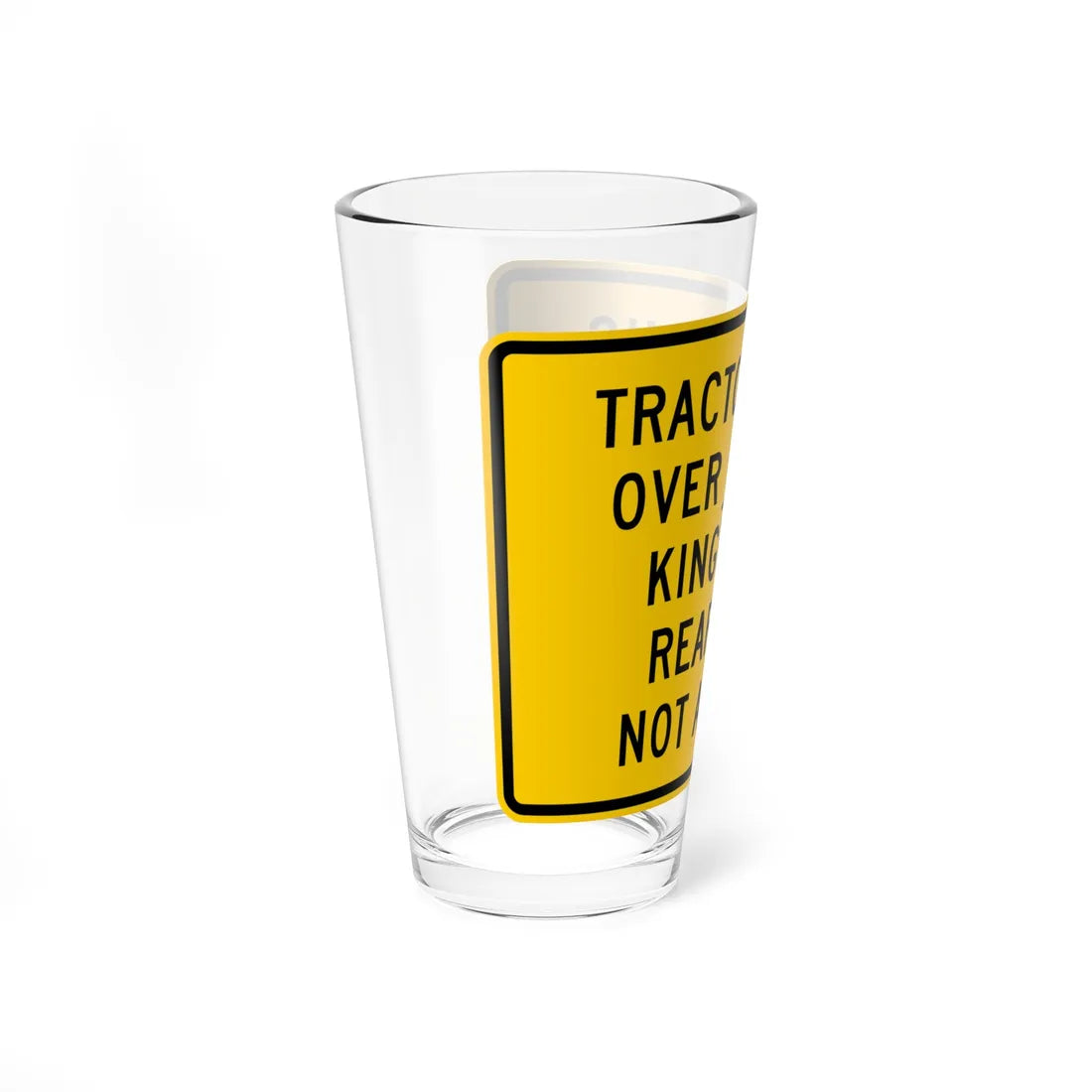 MUTCD-CA SW48 (California) (Road Sign) Pint Glass 16oz - Go Mug Yourself