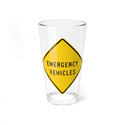 MUTCD-CA SW52 (California) (Road Sign) Pint Glass 16oz - Go Mug Yourself