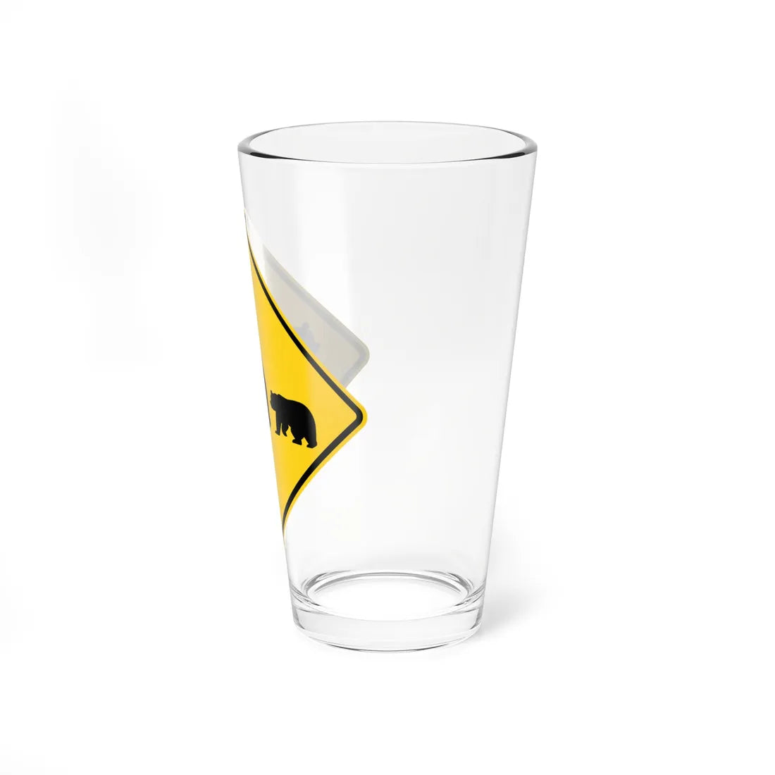 MUTCD-CA SW59 (California) (Road Sign) Pint Glass 16oz - Go Mug Yourself