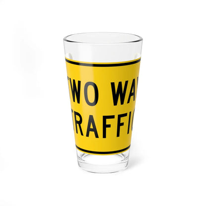 MUTCD-CA W44A (California) (Road Sign) Pint Glass 16oz 16oz - Go Mug Yourself