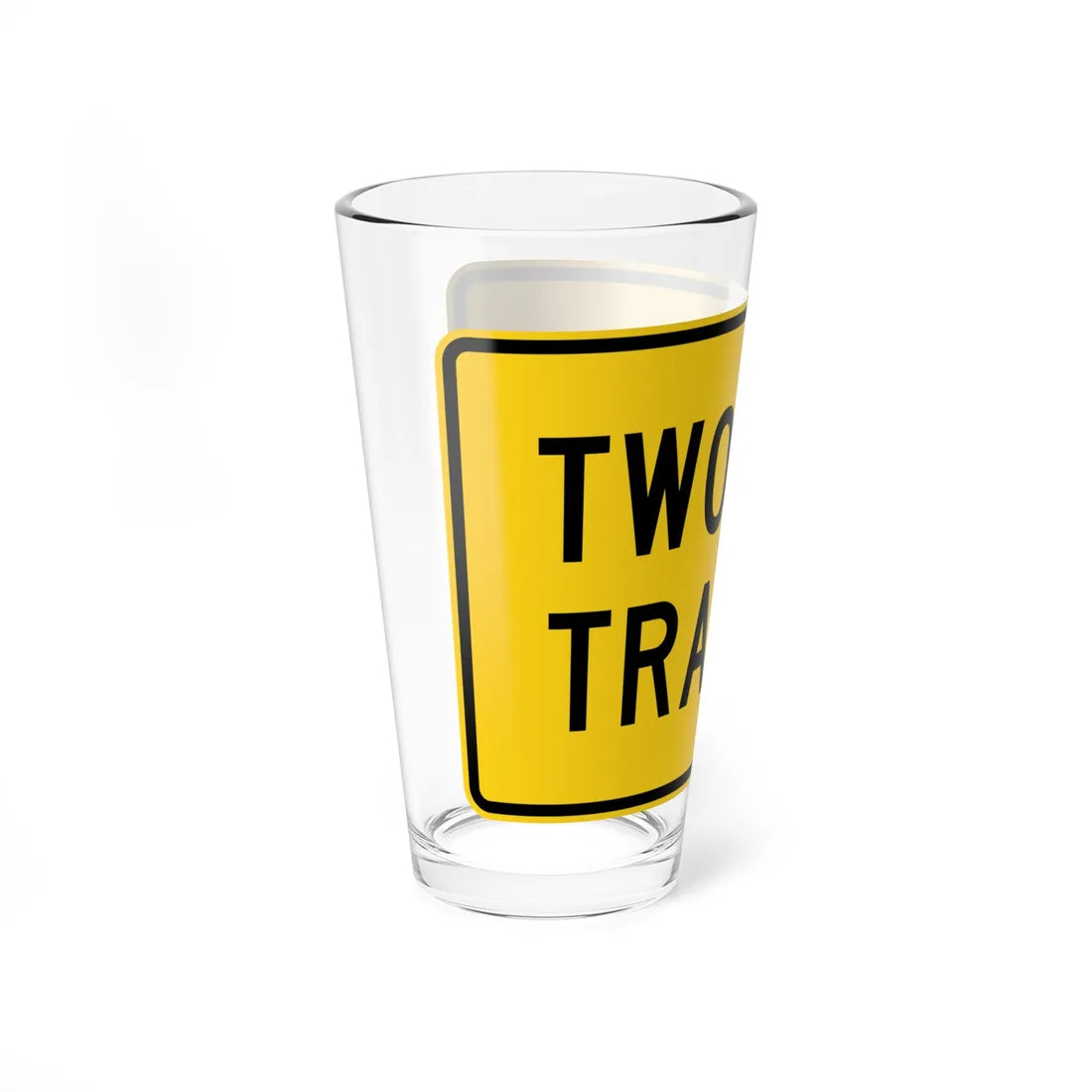 MUTCD-CA W44A (California) (Road Sign) Pint Glass 16oz - Go Mug Yourself