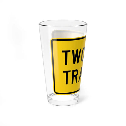 MUTCD-CA W44A (California) (Road Sign) Pint Glass 16oz - Go Mug Yourself