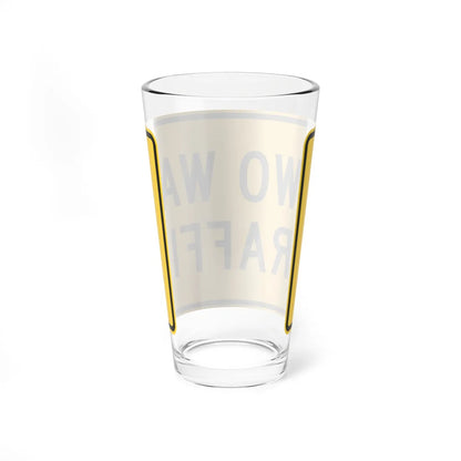 MUTCD-CA W44A (California) (Road Sign) Pint Glass 16oz - Go Mug Yourself