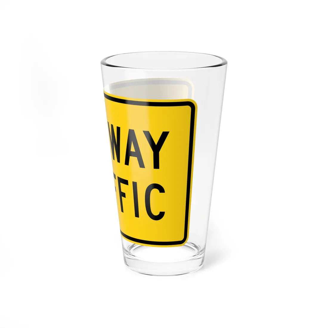 MUTCD-CA W44A (California) (Road Sign) Pint Glass 16oz - Go Mug Yourself
