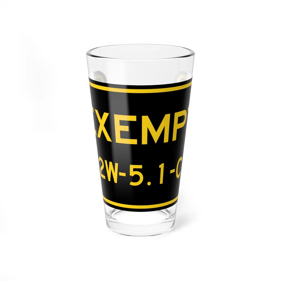 MUTCD-CA W46A (California) (Road Sign) Pint Glass 16oz 16oz - Go Mug Yourself
