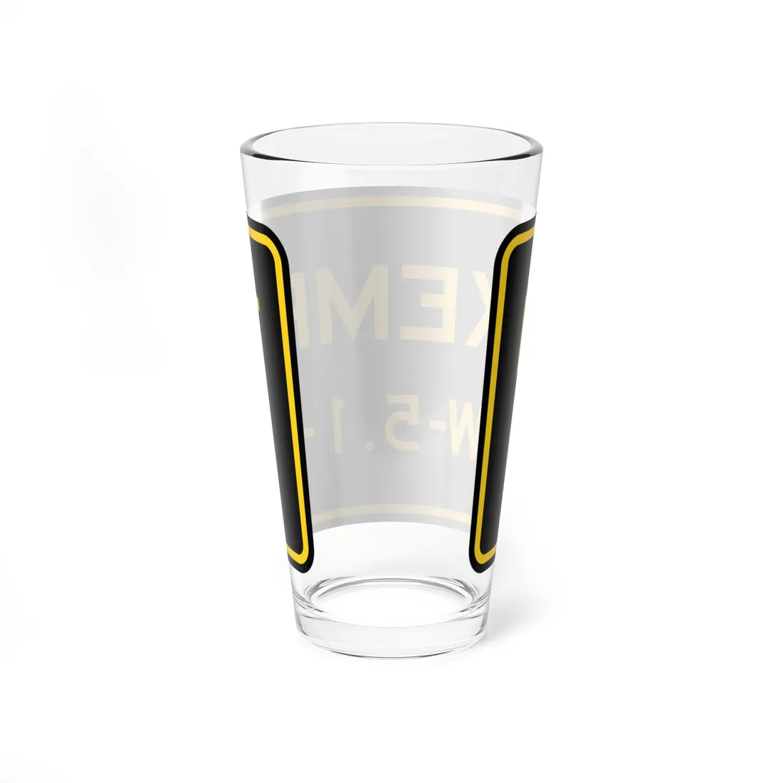 MUTCD-CA W46A (California) (Road Sign) Pint Glass 16oz - Go Mug Yourself