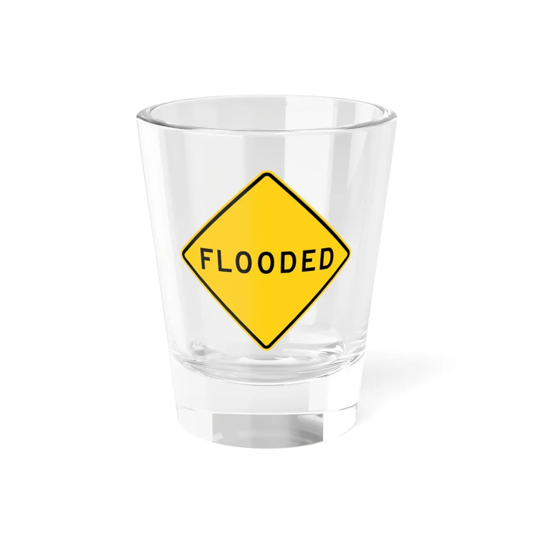 MUTCD-CA W55 (California) (Road Sign) Shot Glass 1.5oz 1.5oz - Go Mug Yourself