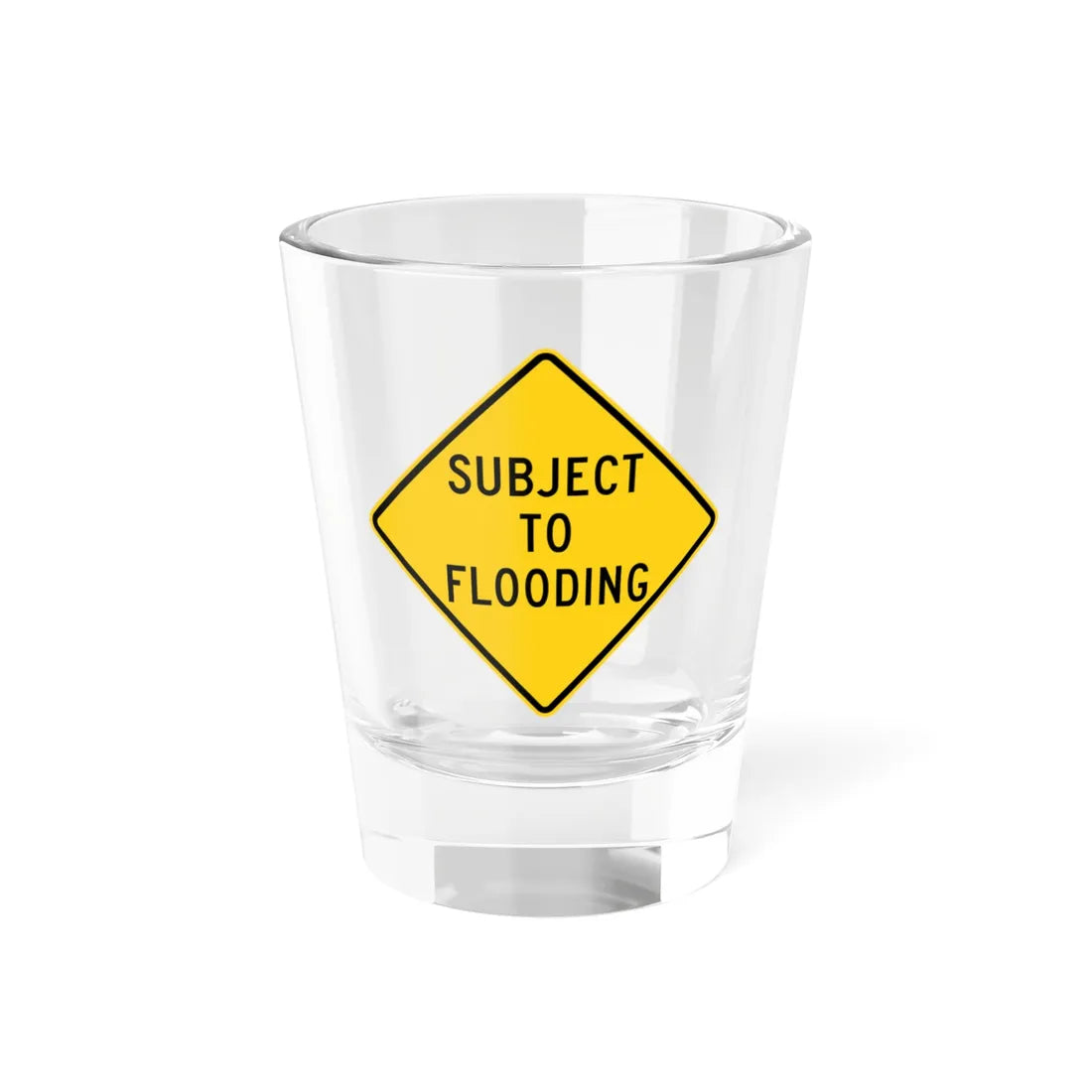 MUTCD-CA W55B (California) (Road Sign) Shot Glass 1.5oz 1.5oz - Go Mug Yourself