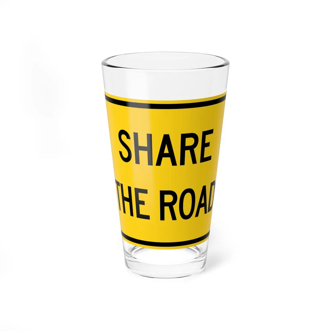 MUTCD-CA W79A (California) (Road Sign) Pint Glass 16oz 16oz - Go Mug Yourself