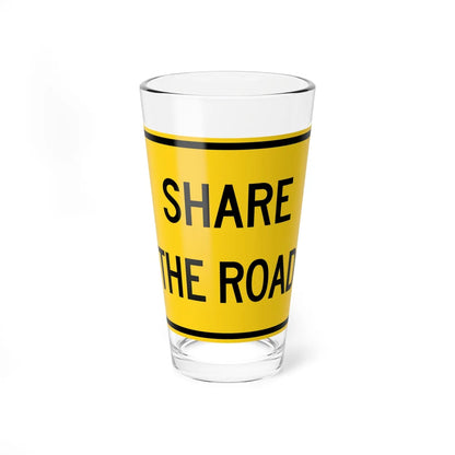 MUTCD-CA W79A (California) (Road Sign) Pint Glass 16oz 16oz - Go Mug Yourself