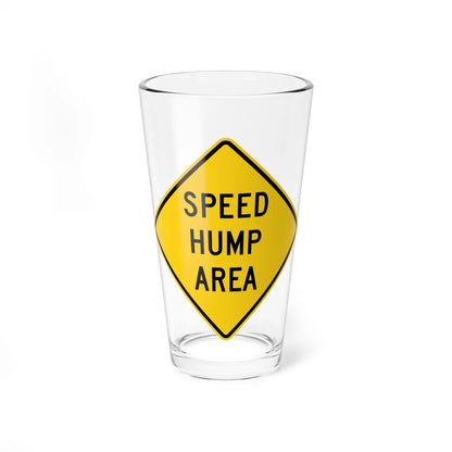 MUTCD-CA W85 (California) (Road Sign) Pint Glass 16oz 16oz - Go Mug Yourself