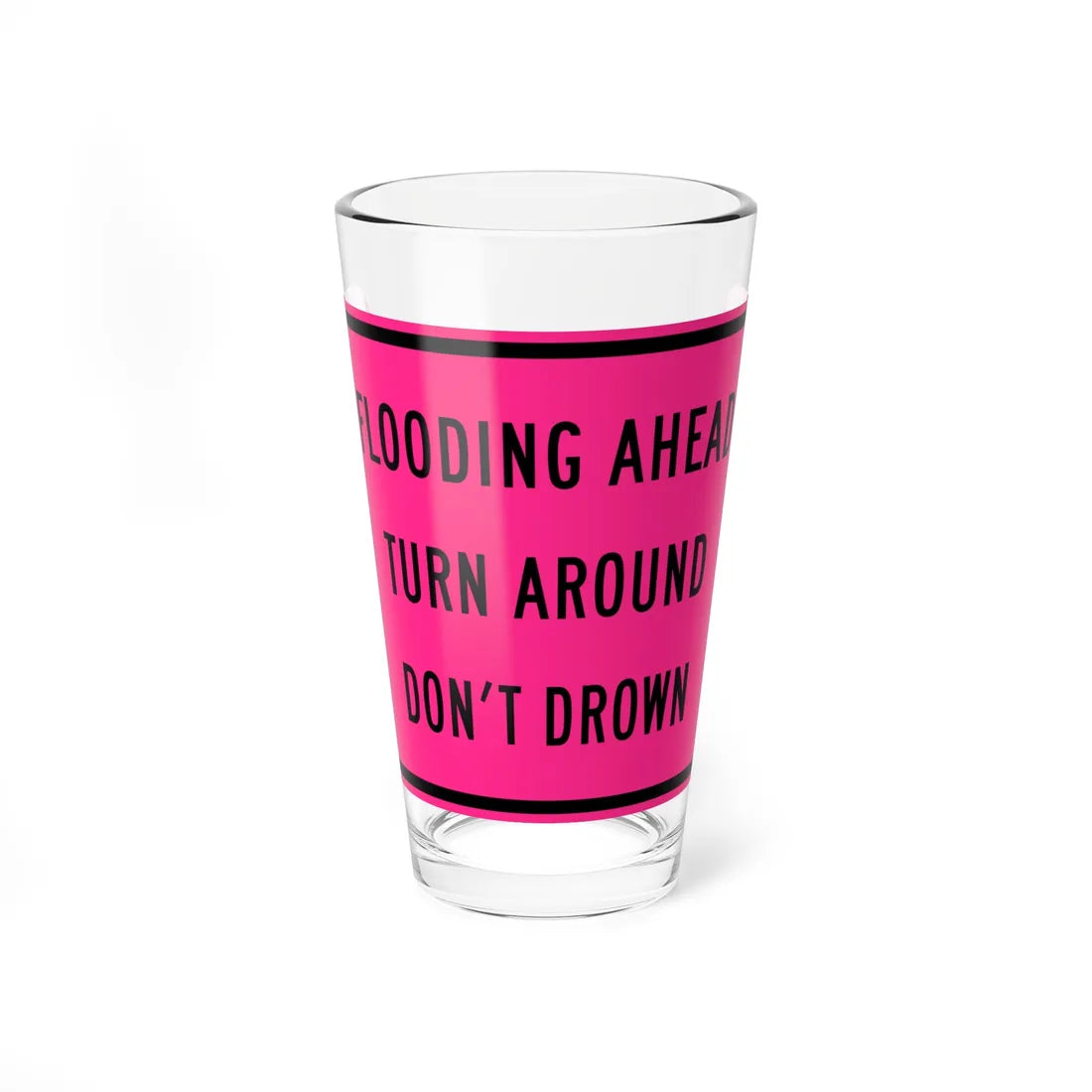 MUTCD-CA W86 (California) (Road Sign) Pint Glass 16oz 16oz - Go Mug Yourself