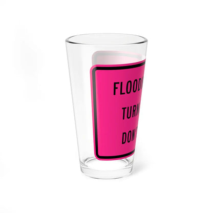 MUTCD-CA W86 (California) (Road Sign) Pint Glass 16oz - Go Mug Yourself