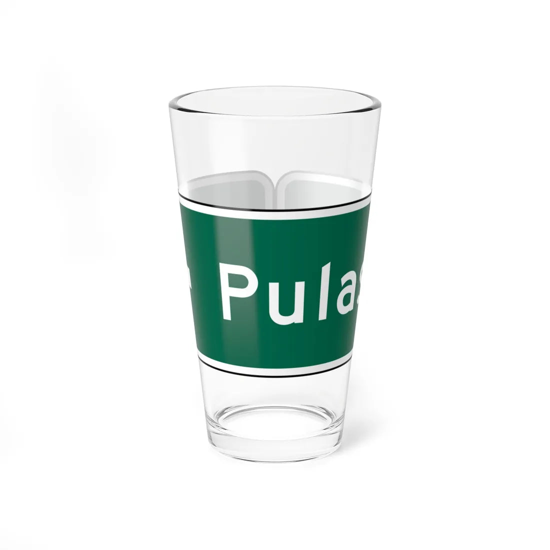 MUTCD D1-1 (New York) (Road Sign) Pint Glass 16oz 16oz - Go Mug Yourself