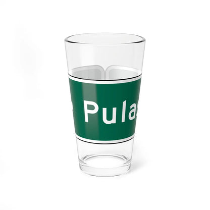 MUTCD D1-1 (New York) (Road Sign) Pint Glass 16oz 16oz - Go Mug Yourself