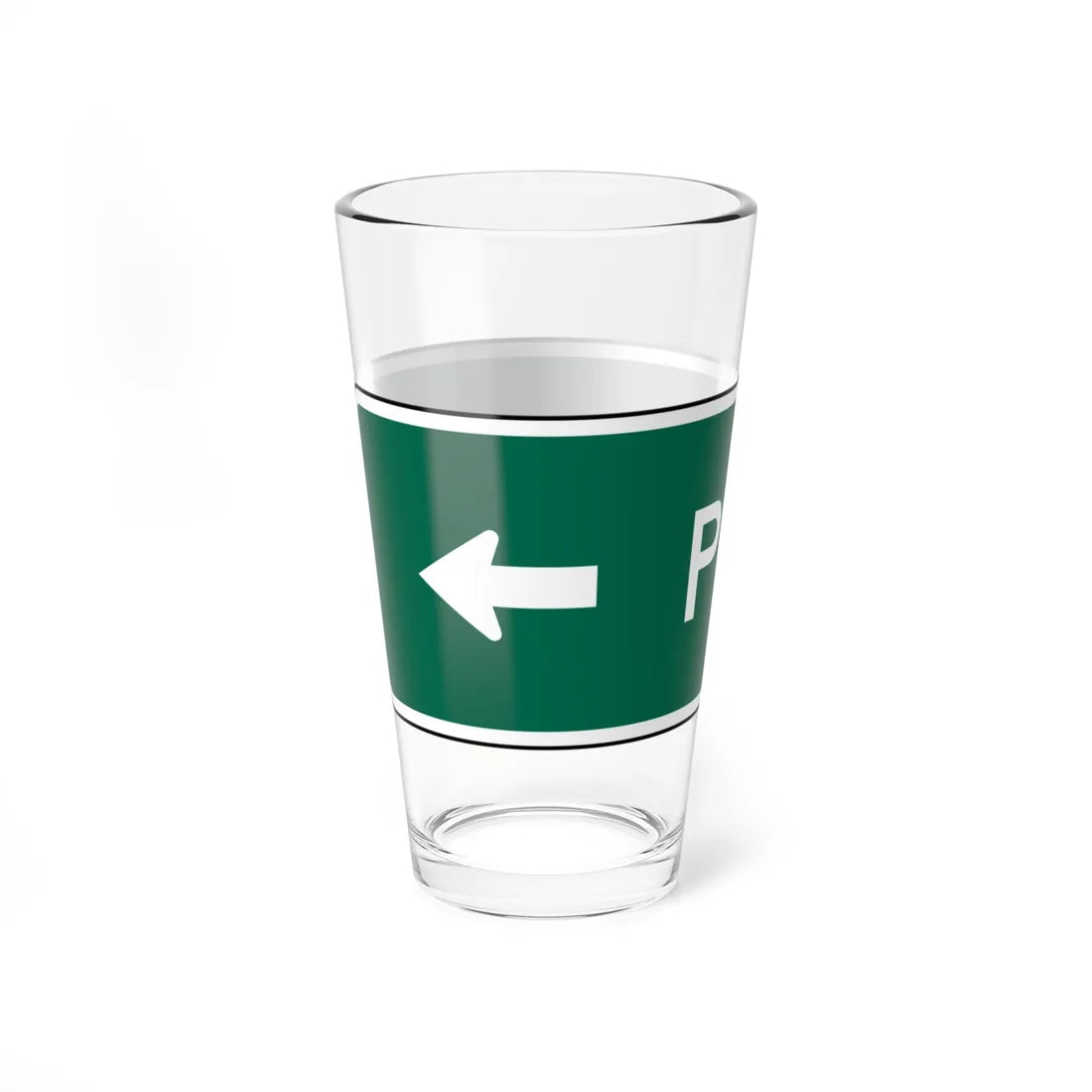 MUTCD D1-1 (New York) (Road Sign) Pint Glass 16oz - Go Mug Yourself