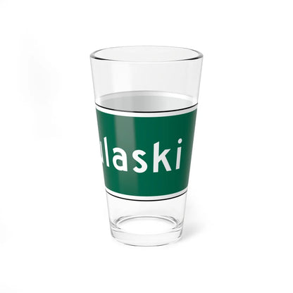 MUTCD D1-1 (New York) (Road Sign) Pint Glass 16oz - Go Mug Yourself