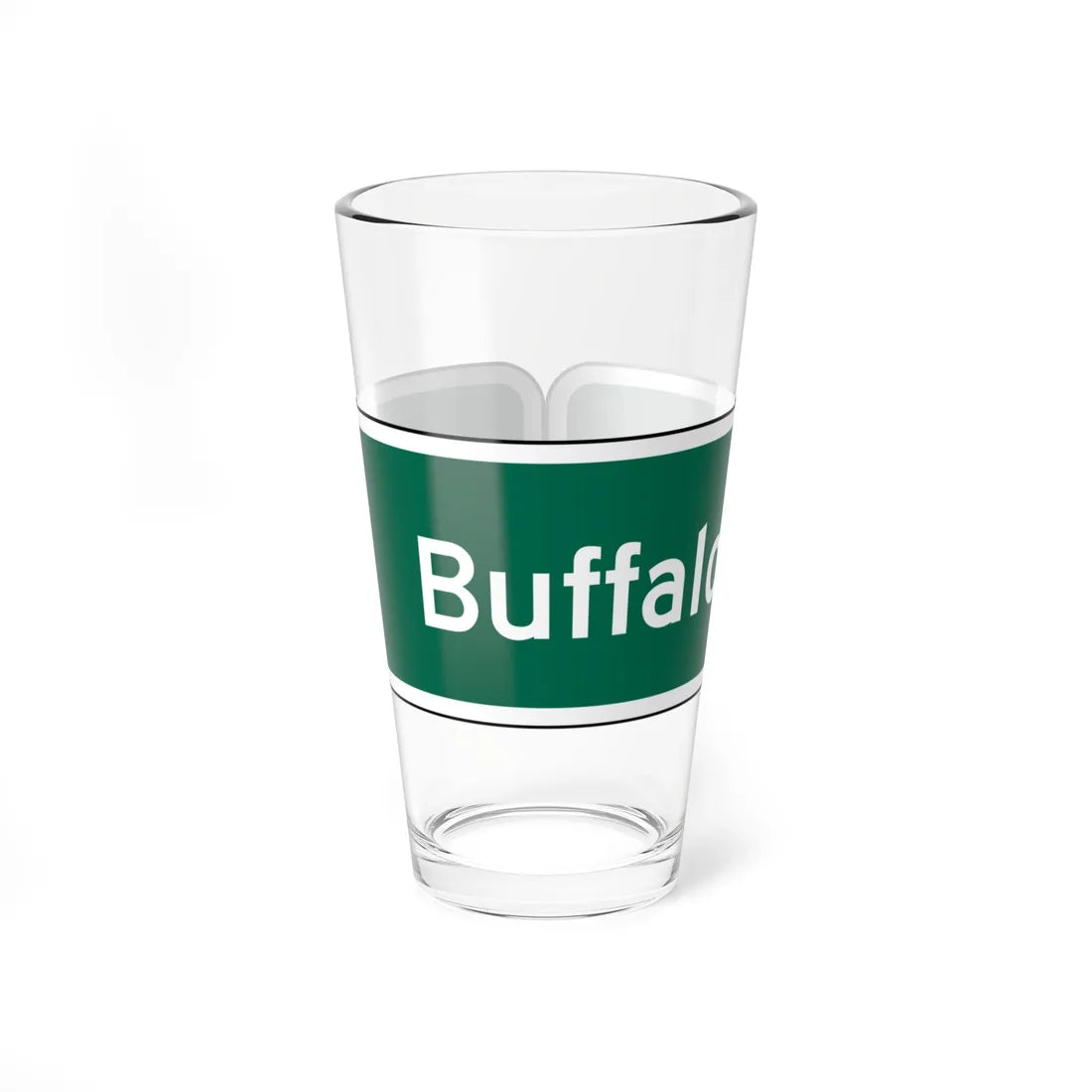 MUTCD D1-1a (New York) (Road Sign) Pint Glass 16oz 16oz - Go Mug Yourself