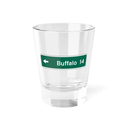 MUTCD D1-1a (New York) (Road Sign) Shot Glass 1.5oz 1.5oz - Go Mug Yourself