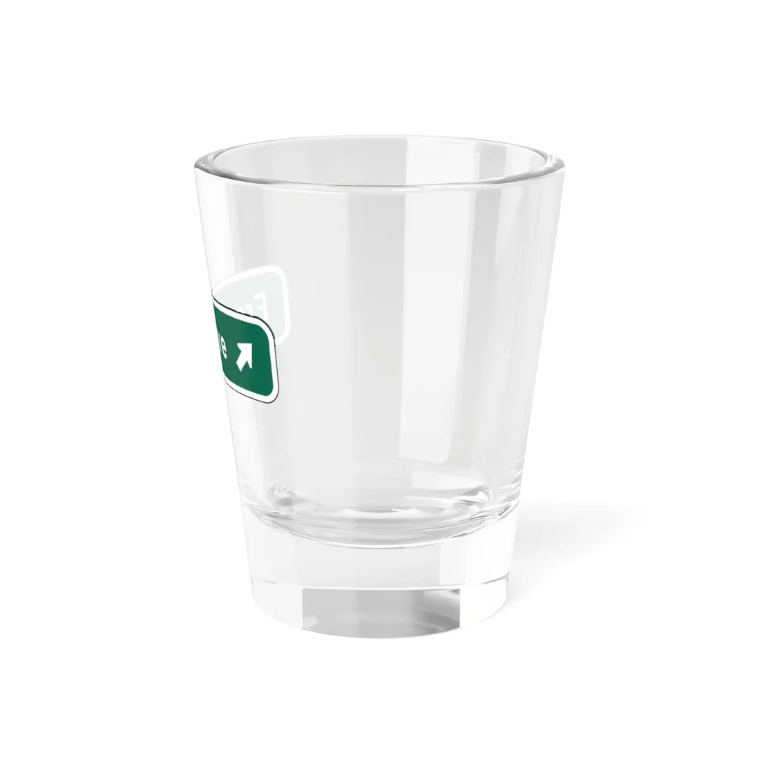 MUTCD D1-1d (New York) (Road Sign) Shot Glass 1.5oz - Go Mug Yourself